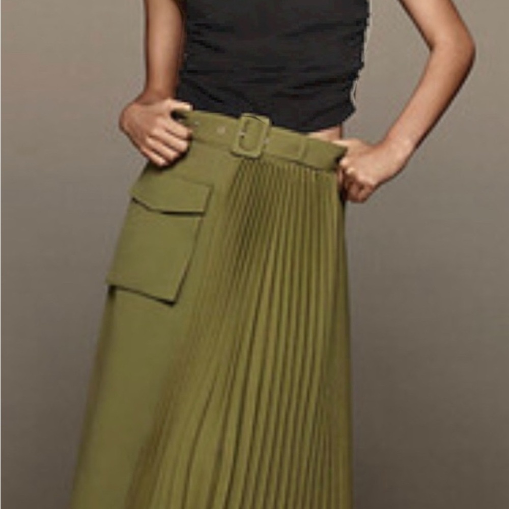 Anthropologie MareMare Pleated Cargo Skirt